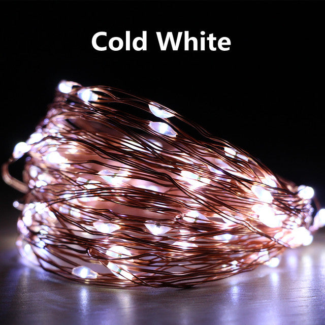 LED String Lights Battery/USB Christmas Lights Outdoor Waterproof Fairy Light