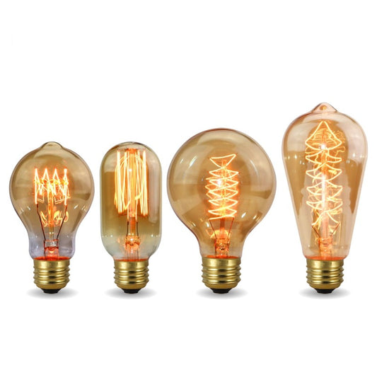 Retro Edison Bulb Light Bulb Filament Vintage Ampoule Incandescent Spiral Lamp