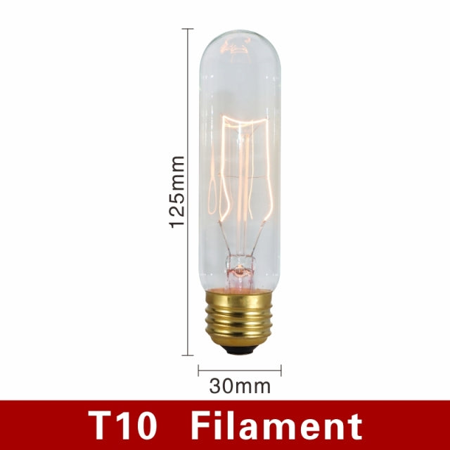 Retro Edison Bulb Light Bulb Filament Vintage Ampoule Incandescent Spiral Lamp