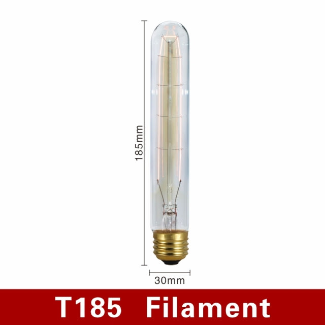 Retro Edison Bulb Light Bulb Filament Vintage Ampoule Incandescent Spiral Lamp