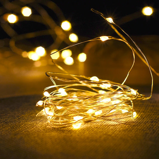 Fairy Lights Copper Wire LED String Lights Indoor Bedroom Home