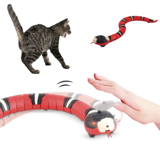 Smart Sensing Interactive Cat Toys Automatic Eletronic Snake Cat Teasering Play