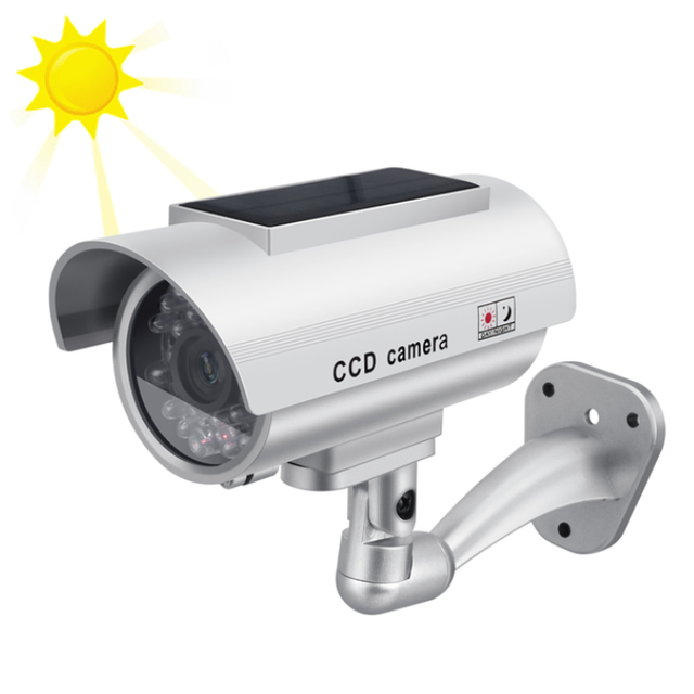 Solar Power Dummy Camera Outdoor Simulation Indoor Bullet