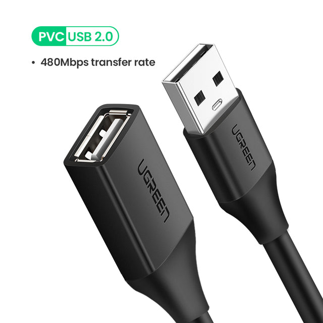 USB Extension Cable USB Cable One SSD USB 3.0 2.0 Extender Cord Mini Fast Speed Cable