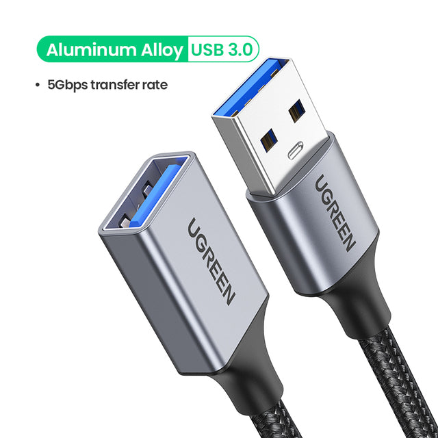 USB Extension Cable USB Cable One SSD USB 3.0 2.0 Extender Cord Mini Fast Speed Cable