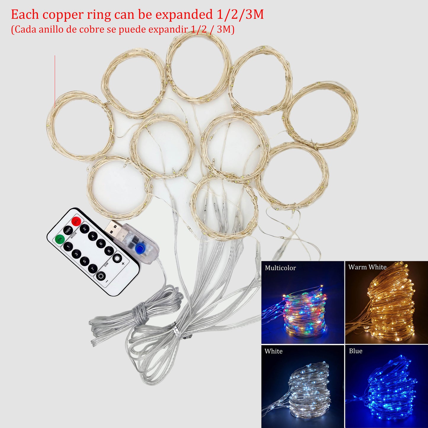 Led Curtain Lights Fairy Lights Decoration Chambre