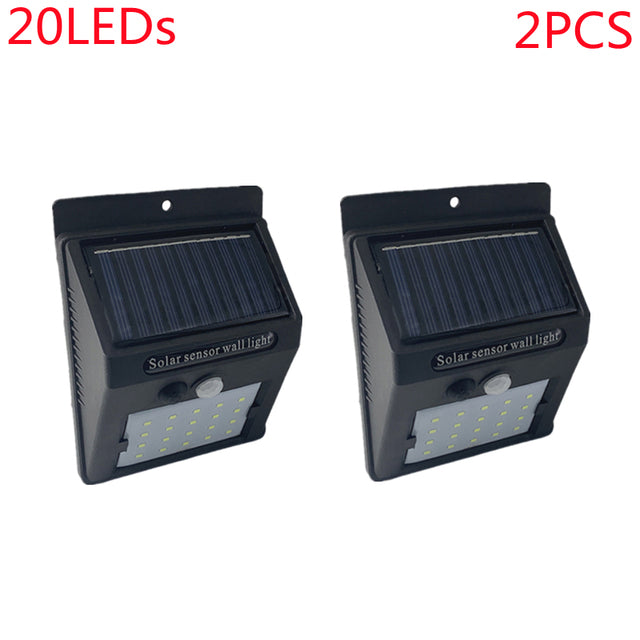 Outdoor 100 LED Solar Light Motion Sensor Waterproof Street Lights Solar Wall Lamp