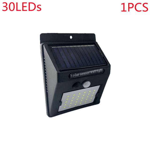 Outdoor 100 LED Solar Light Motion Sensor Waterproof Street Lights Solar Wall Lamp