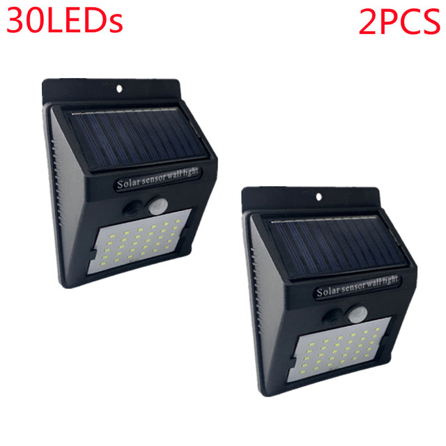 Outdoor 100 LED Solar Light Motion Sensor Waterproof Street Lights Solar Wall Lamp