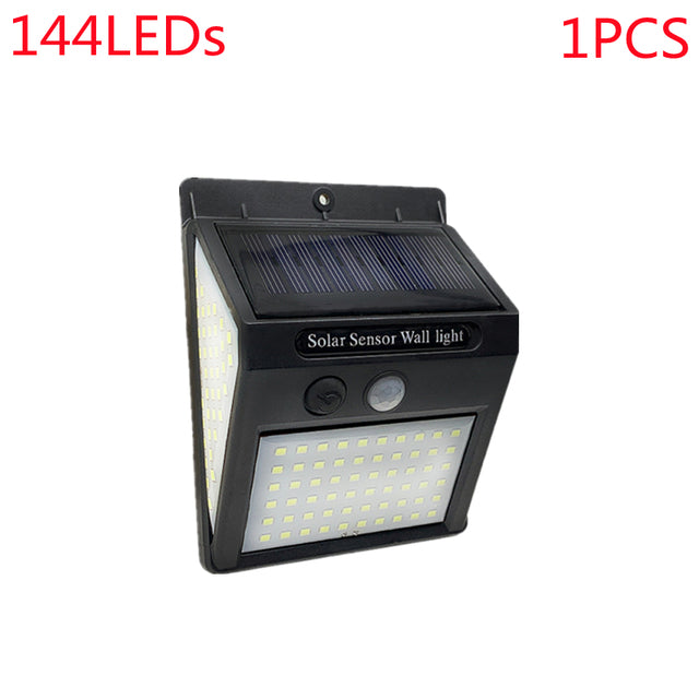 Outdoor 100 LED Solar Light Motion Sensor Waterproof Street Lights Solar Wall Lamp