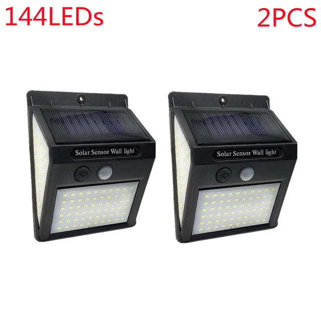 Outdoor 100 LED Solar Light Motion Sensor Waterproof Street Lights Solar Wall Lamp