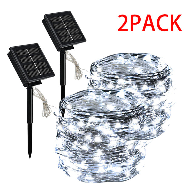 LED Solar Light Outdoor Waterproof Fairy Garland String Lights