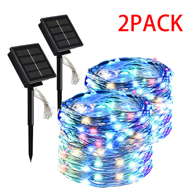 LED Solar Light Outdoor Waterproof Fairy Garland String Lights