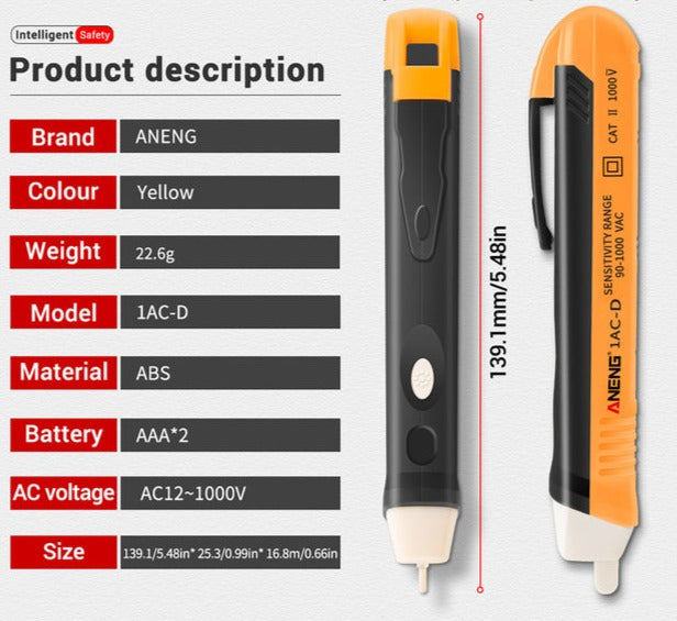 Induction Test Pencil AC110V 220V Voltmeter