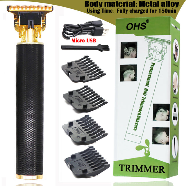 OHS T9 0mm Professional Hair Clipper Beard Trimmer Electric Razors For Men