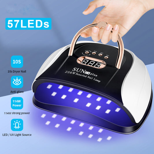 LED Nail Dryer Lamp For Drying Nails 4 Timers 57 UV Lights Curing